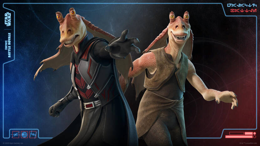Eerst spelen, dan betalen voor Darth Jar Jar items in Fortnite