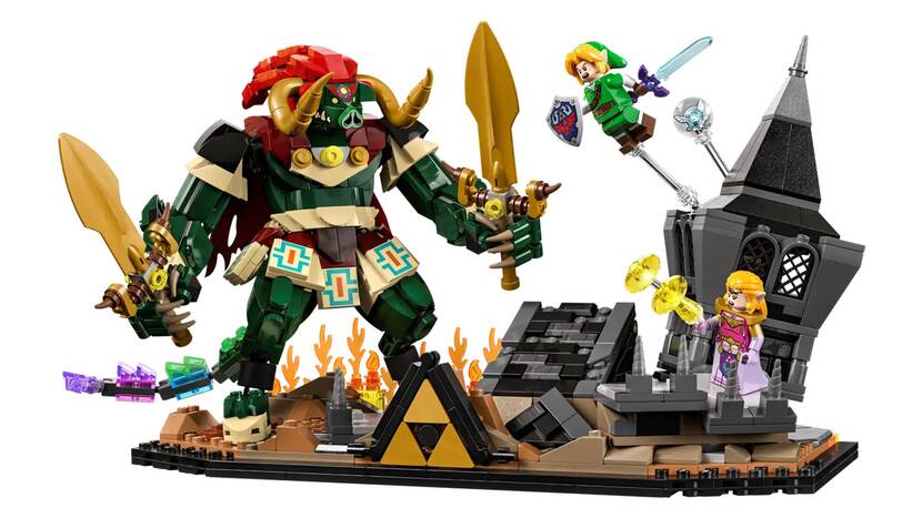 Nieuwe Zelda LEGO-set van gevecht met Ganon is nu te bestellen