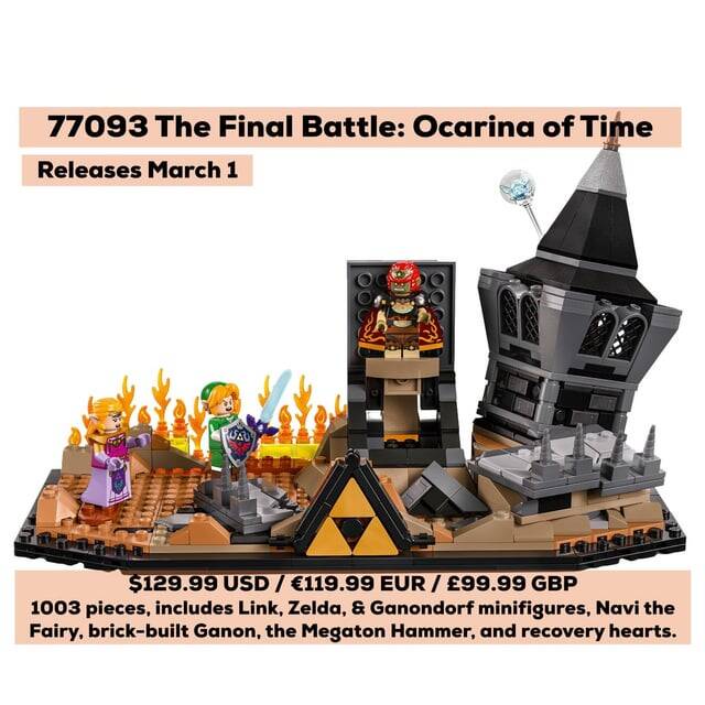 Eerste beelden van de nieuwe The Legend of Zelda: Ocarina of Time Lego-set zijn gelekt